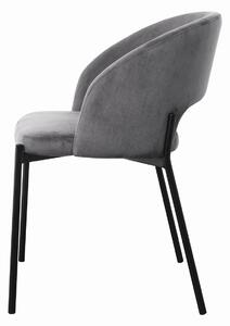 Jedálenská stolička K455 - sivá / čierna