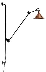 DCW - 214 Nástenné Svietidlo Black/Raw Copper Lampe Gras - Lampemesteren