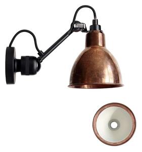 DCW - 304 Nástenné Svietidlo Black/Raw Copper/White Lampe Gras - Lampemesteren