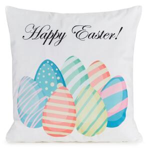 VEĽKONOČNÁ DEKORAČNÁ OBLIEČKA NA VANKÚŠ EASTER3 45X45 CM VZOROVANÁ