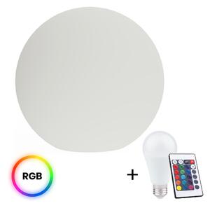 Exteriérové svietidlo Globo + LED žiarovka E27 RGB 10w + diaľkové ovládanie, (fi 30cm)