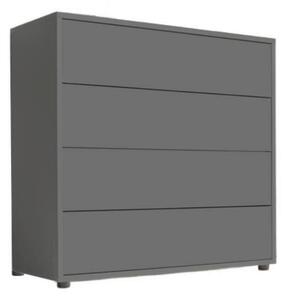 KOMODA, antracitová, 79/73/33 cm MID.YOU - Komody, Online Only