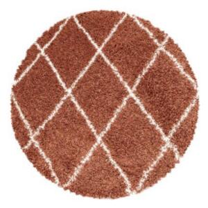 Kusový koberec Alvor Shaggy 3401 terra kruh-120x120 (průměr) kruh