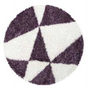 Ayyildiz koberce Kusový koberec Tango Shaggy 3101 lila kruh - 160x160 (priemer) kruh cm