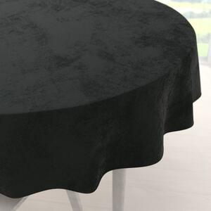 Biante Zamatový okrúhly obrus Velvet Premium SVP-014 Čiernozelený Ø 140 cm