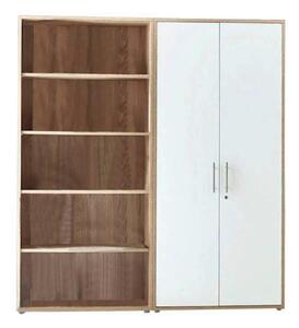 SKRINKA NA DOKUMENTY, dub sonoma, biela s vysokým leskom, 168,8/185,6/33 cm MID.YOU - Online Only kancelárie, Online Only