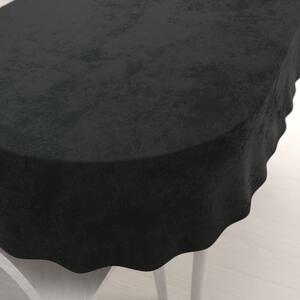Biante Zamatový oválny obrus Velvet Prémium SVP-014 Čiernozelený 140x220 cm