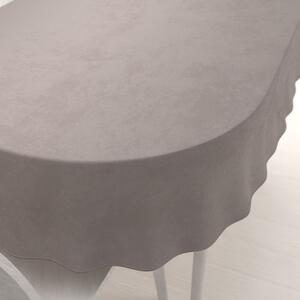 Biante Zamatový oválny obrus Velvet Prémium SVP-015 Latte 100x160 cm