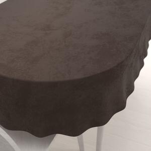 Biante Zamatový oválny obrus Velvet Prémium SVP-016 Tmavo hnedý 120x200 cm