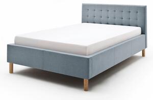 Modrosivá čalúnená jednolôžková posteľ 120x200 cm Malin – Meise Möbel