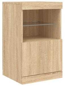 Komoda s LED svetlami dub sonoma 41x37x67 cm