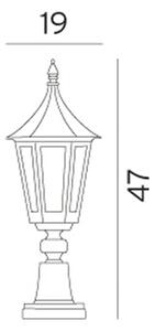 Norlys - Rimini/Milano Vonkajšie Stĺpikové Svetlo Small pre Kotva do Betónu White Norly - Lampemesteren