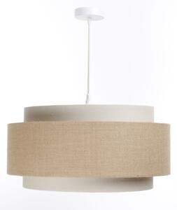Luster na lanku DOBLO 1xE27/60W/230V béžová/krémová