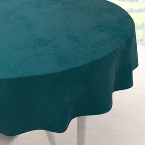 Biante Zamatový okrúhly obrus Velvet Premium SVP-025 Petrolejový Ø 110 cm