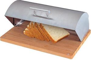 Chlebník MagicHome Easyhome BB-100, rubber wood 39x28x16 cm