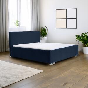 Čalúnená posteľ s úložným priestorom a matracom LEKS Námorník 120x200 cm