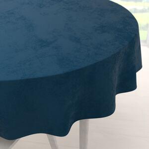 Biante Zamatový okrúhly obrus Velvet Premium SVP-028 Petrolejovo modrý Ø 100 cm
