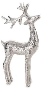 VIANOČNÁ SOŠKA DEER 31CM STRIEBORNÁ