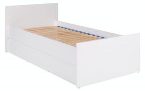 Jednolôžková posteľ 80 cm Cortez C 08 (biela) ( s roštom). Vlastná spoľahlivá doprava až k Vám domov. 1004892