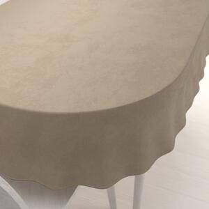 Biante Zamatový oválny obrus Velvet Prémium SVP-030 Sivobéžový 50x100 cm