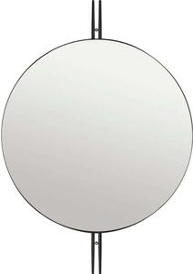 GUBI - IOI Wall Mirror Round Ø80 Black/Brass - Lampemesteren