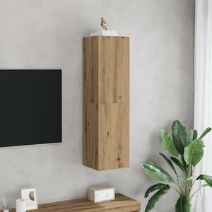 TV skrinka dub artisan 30,5x30x110 cm kompozitné drevo