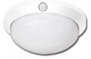 Stropné svietidlo s senzorom, biele, IP44, max 60W (W121-BI)