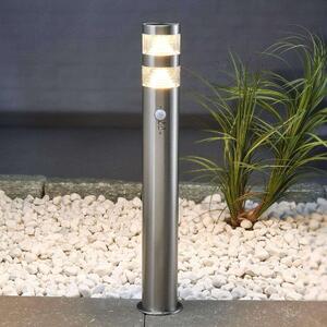 Lindby - Lanea LED Záhradná Lampa w/Sensor H60 Stainless Steel Lindby - Lampemesteren