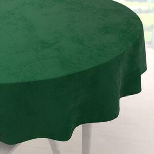 Biante Zamatový okrúhly obrus Velvet Premium SVP-032 Zelený Ø 110 cm