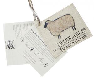 Lorena Canals koberce Vlnený koberec Woolly - Sheep Beige - 75x110 tvar kožušiny cm
