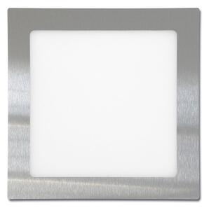 Ecolite zapustený LED panel 17x17cm,12W,2700K,IP20, chróm (LED-WSQ-12W/27/CHR)