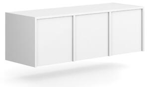 Nadstavba pre skrine FRAME, 3x dvere, 1299 x 450 x 427 mm, PUSH-lock, biela