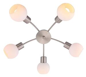 Lindby - Elaina 5 Stropné Lampa Nickel/Opal Lindby - Lampemesteren