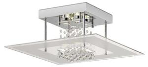 Lindby - Lisandra LED Stropné Lampa IP44 Chrome/Clear Lindby - Lampemesteren