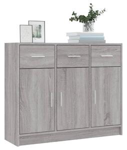 Komoda sivý dub sonoma 91x28x75 cm kompozitné drevo