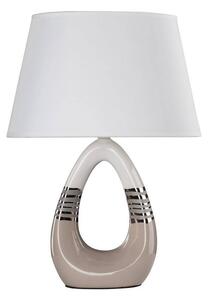 Candellux Stolná lampa ROMANO 1xE27/60W/230V biela/béžová CA0268 + záruka 3 roky zadarmo