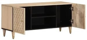 TV skrinka 105x33x46 cm masívne mangovníkové drevo