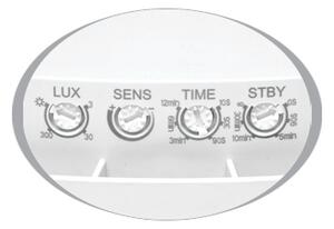 LED stropné senzorové svietidlo MOVA2 16W, 4100K, IP54, 1500lm (WHST707-LED/HF)