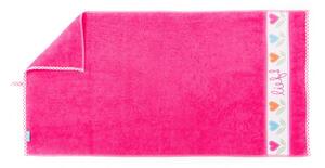 Ružový uterák Tiseco Home Studio, 70 x 130 cm