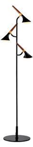 ELMARK LED stojanová lampa DUNCAN 15W 3000K čierny/drevo (955DUNCAN3F)