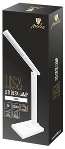LED lampička LISA 5W stmievateľná s bezdr.nab. a USB (DL1202/W)