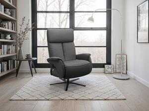 RELAXAČNÉ KRESLO, koža, čierna Sit & More - Online Only obývacie izby, Online Only
