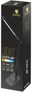 LED lampička JENY stmievateľná s časovačom, bezdrôtovým nabíjaním a USB 8W (DL4305/B)