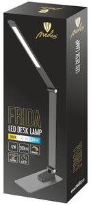 LED lampička FRIDA stmievateľná s časovačom a USB 12W (DL5302/B)