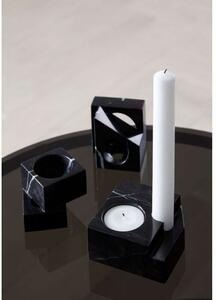 Woud - Jeu de dés 2 Candle Holder Black Marble Woud - Lampemesteren