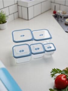 Sinsay - Nádoby na potraviny s viečkom 5 pack - modrá