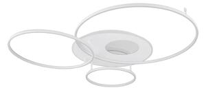 Globo 48466-70W-LED Stmievateľné stropné svietidlo INVERTINA 70W/230V 105x26,5 cm strieborné s diaľkovým ovládaním