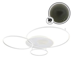 Globo 48466-70W-LED Stmievateľné stropné svietidlo INVERTINA 70W/230V 105x26,5 cm biela+DO