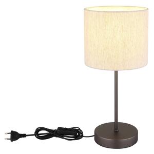 Globo 51540108 - Stolná lampa THEA 1xE27/25W/230V čierna/béžová