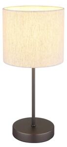 Globo 51540108 - Stolná lampa THEA 1xE27/25W/230V čierna/béžová
